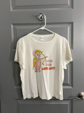Re / Done Classic Love Life Graphic Tee Size L